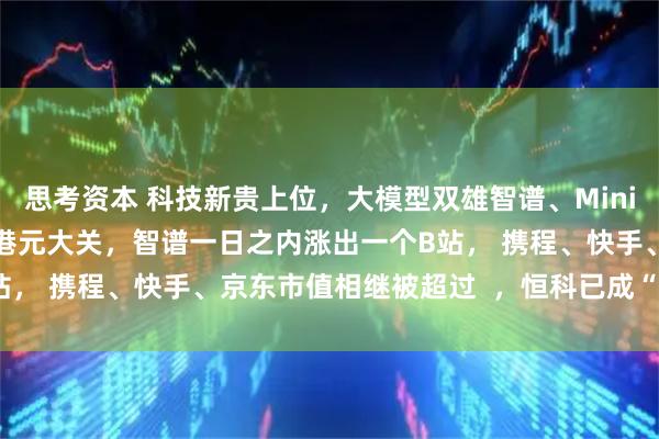 思考资本 科技新贵上位，大模型双雄智谱、MiniMax市值突破3000亿港元大关，智谱一日之内涨出一个B站， 携程、快手、京东市值相继被超过  ，恒科已成“老登股”？